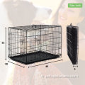 Cage de diviseur de caisse à chiens à double porte Cage pour animaux de compagnie